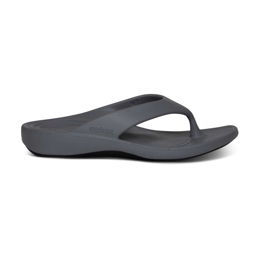 Maui Women's Toe Post Sandal - Grey