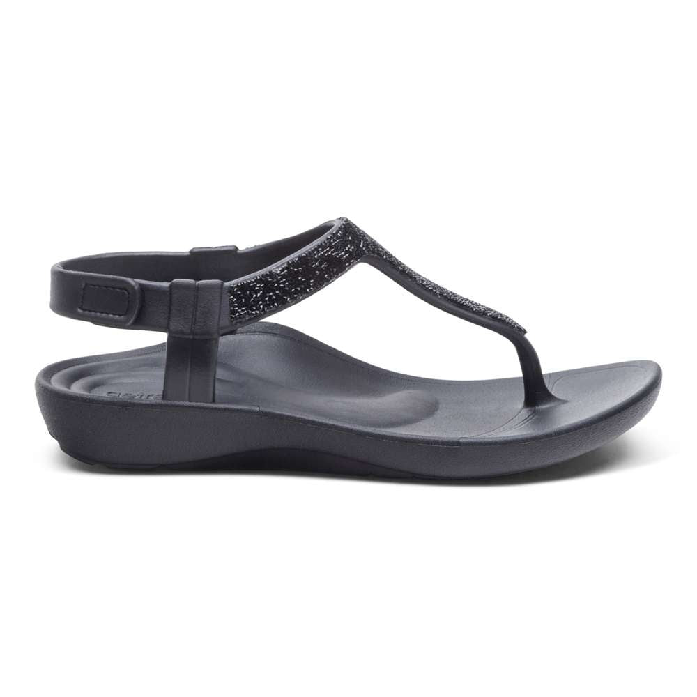 Skyler Sandals - Black Sparkle