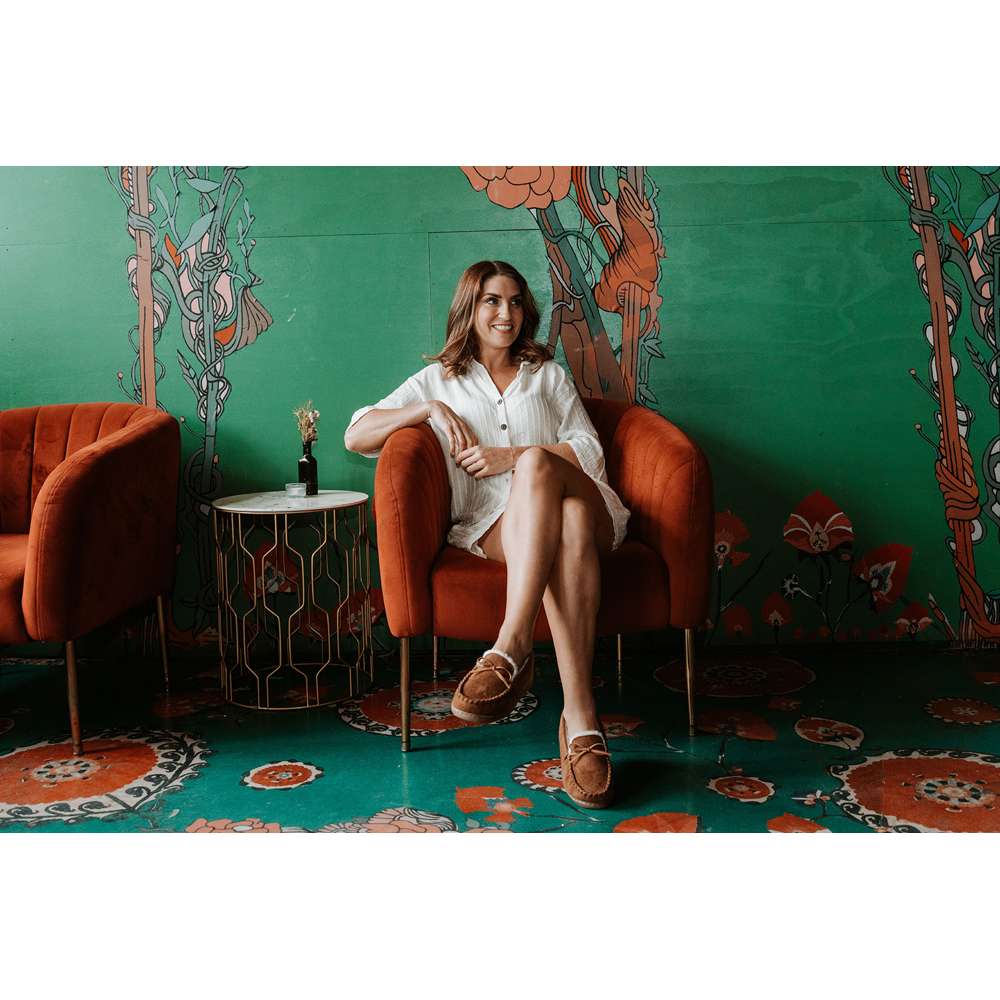 Mohican Moccasin Slipper - Tan