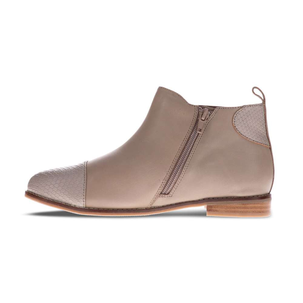 Tycoon Ankle Boot - Taupe Snake
