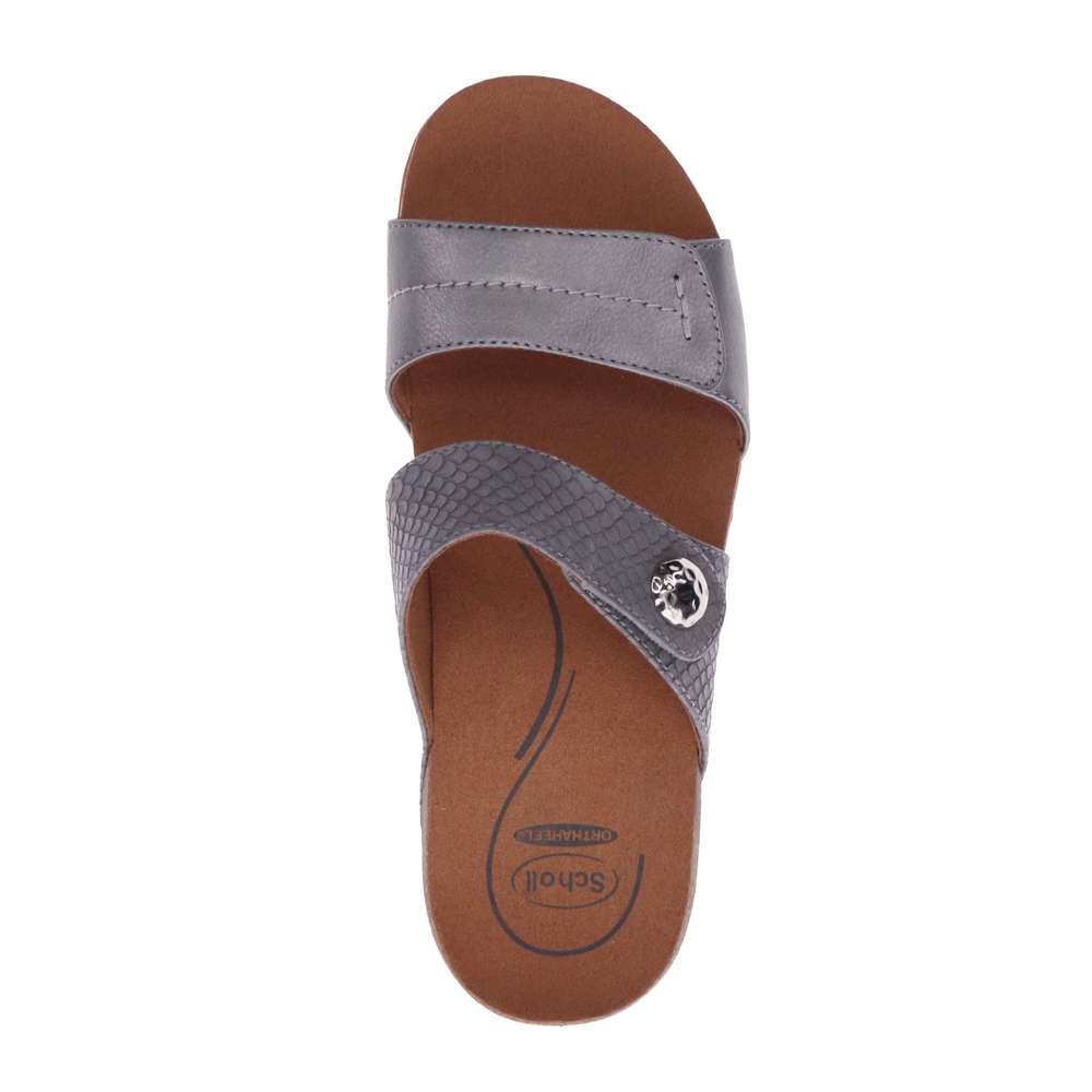 Alisa Slide Sandal - Pewter