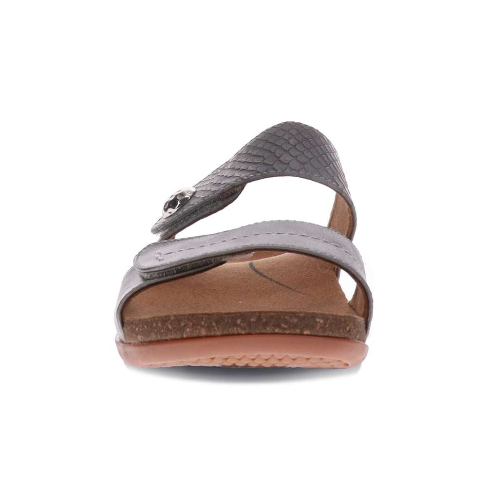 Alisa Slide Sandal - Pewter