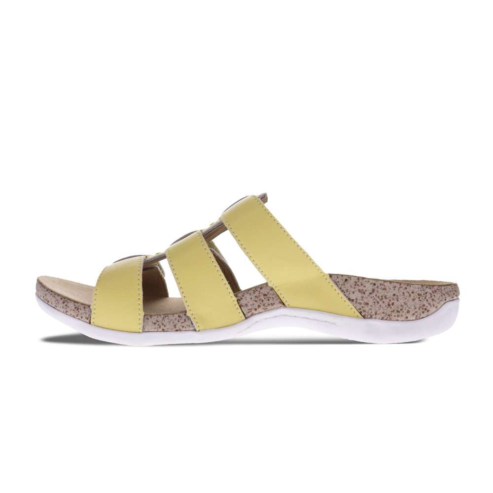 Andrea Slide Sandal - Yellow
