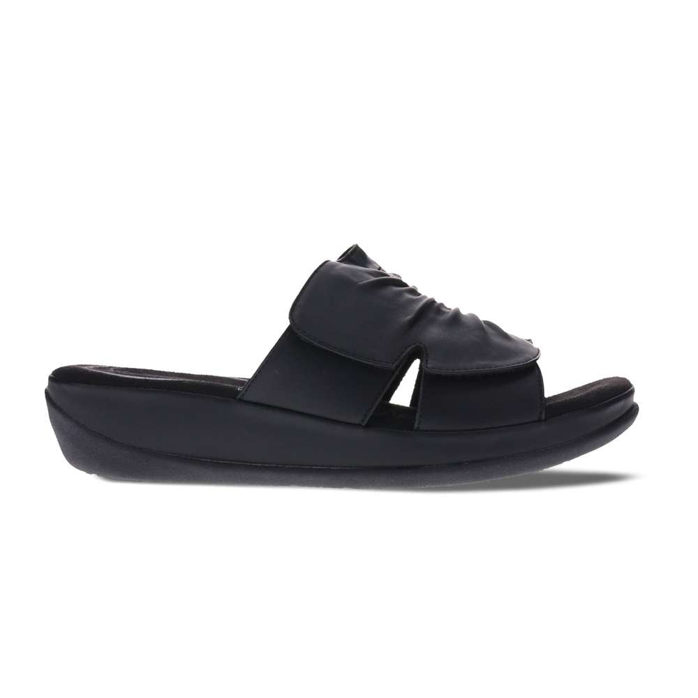 Cora Slide Sandal - Black