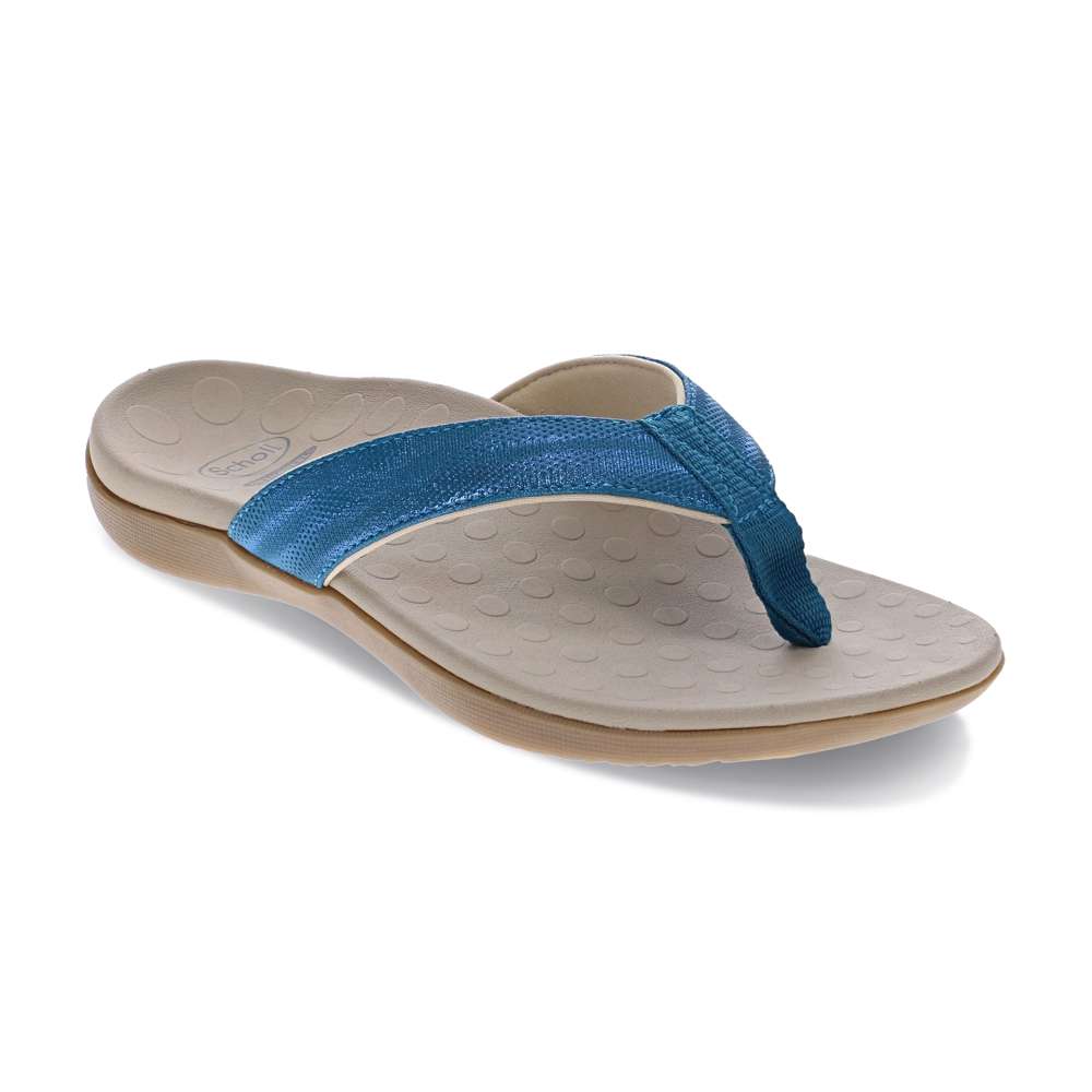 Sonoma Linen Toe Post Sandal - Blue