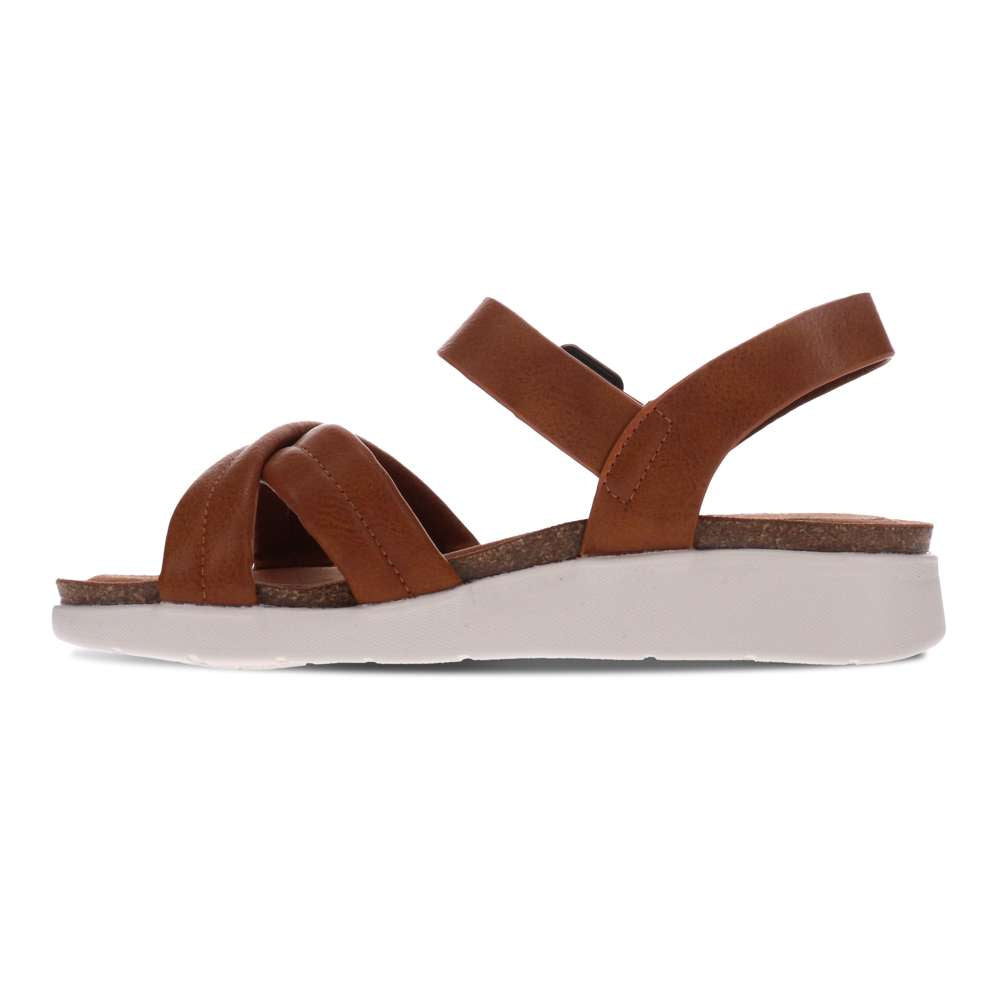 Tatum Adjustable Sandal - Brown