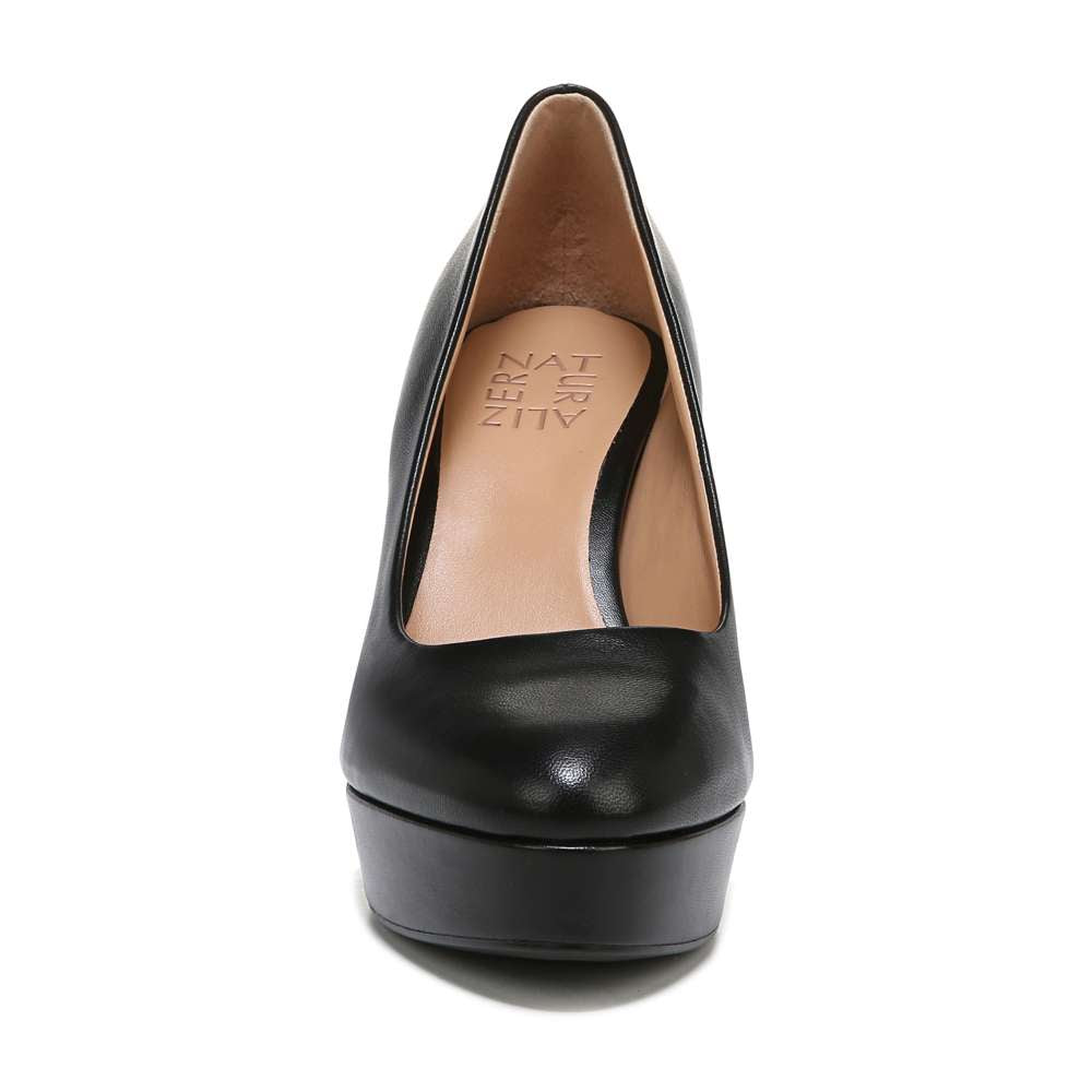 Camilla Pump - Black Leather