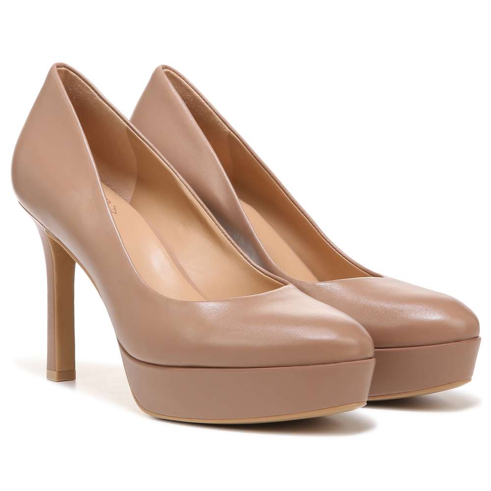 Camilla Pump - Taupe Leather