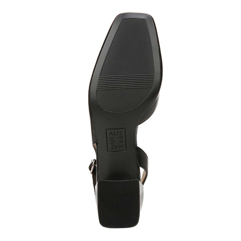 Jayla Sling Back Heeled Sandal - Black