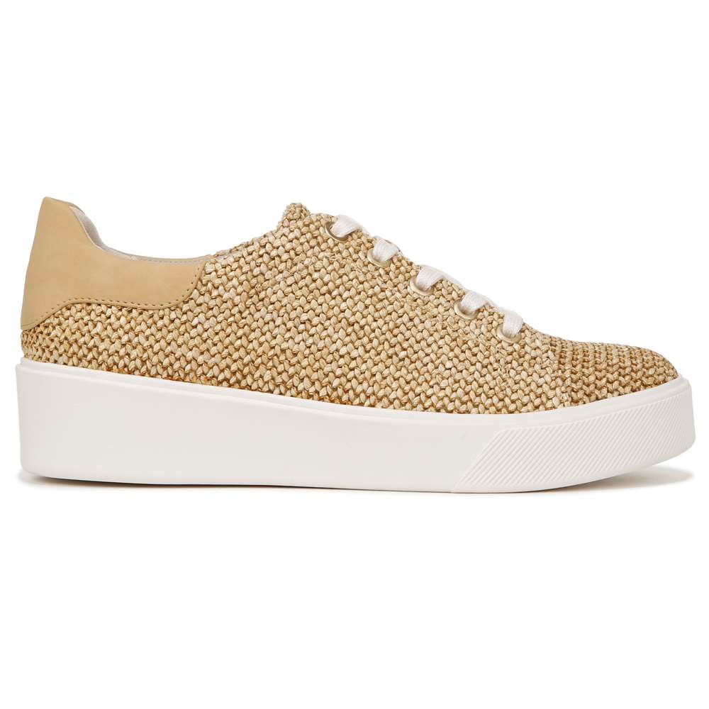 Morrison 2.0 Lace Up Sneaker - Tan Raffia Fabric