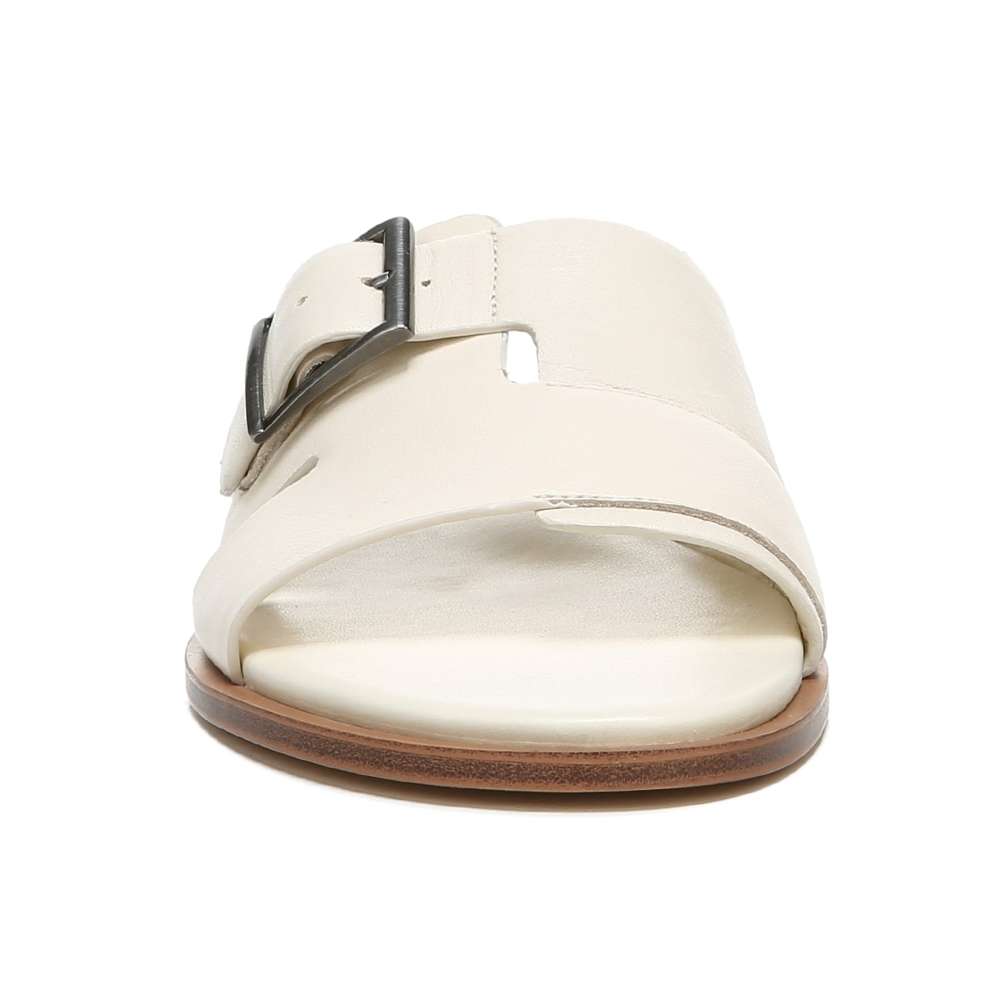 Faryn Slide Sandal - Pale Ivory