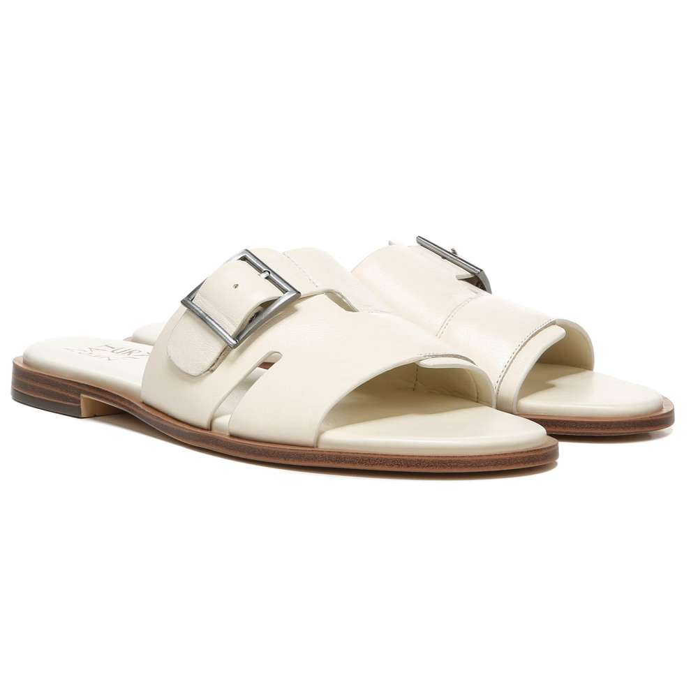 Faryn Slide Sandal - Pale Ivory