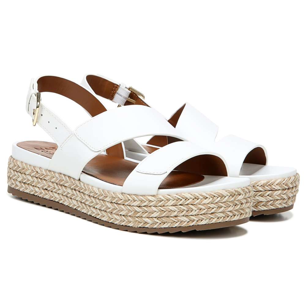 Jasmin Platform Sandal - White