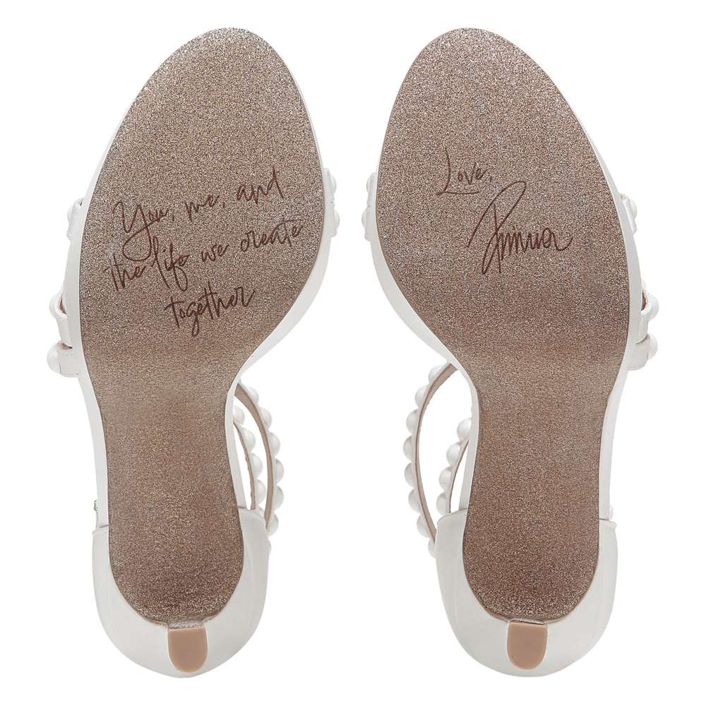 Love 3 Dress Sandal - Silk White Satin