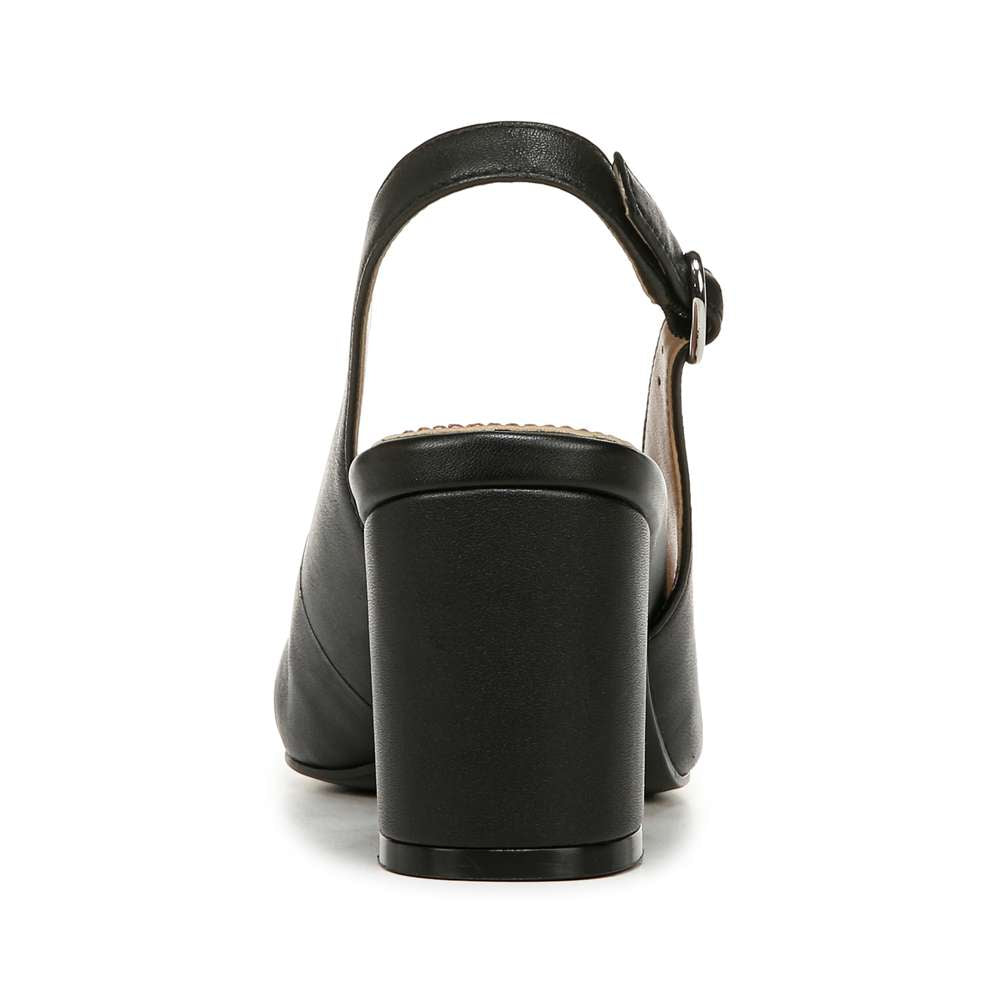 Sophie Slingback Pump - Black Leather