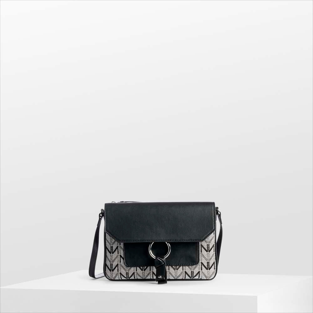 Cinty 2 Shoulder Bag - Black/White