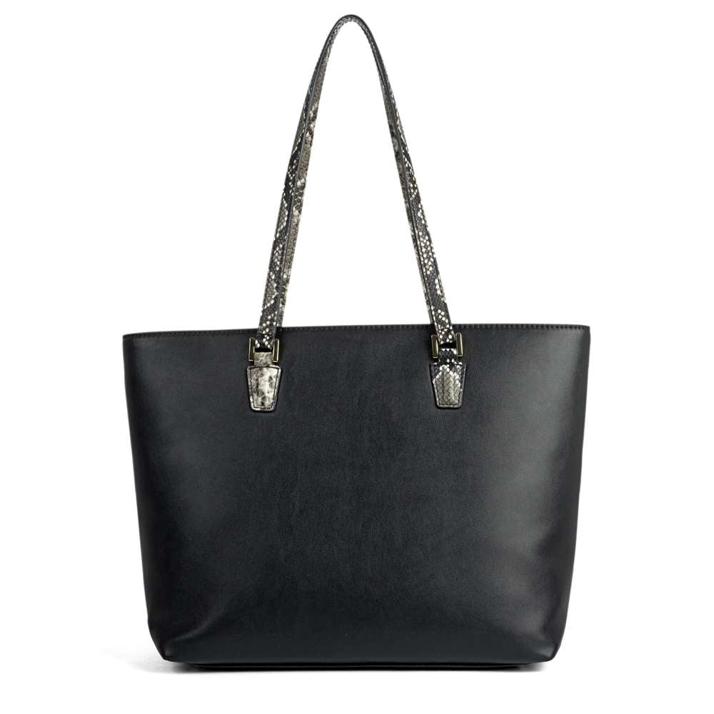 Dylana Tote Bag - Black Snake