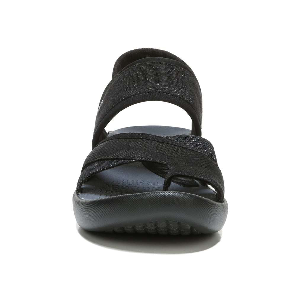 Call Me Sandal - Black Fabric