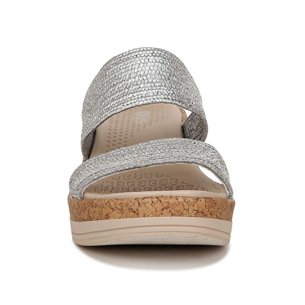 Resort Wedge - Silver Stretch