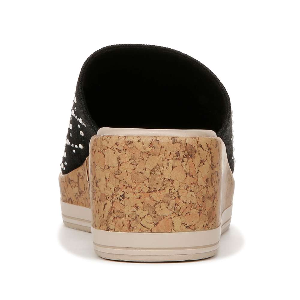 Royal Wedge Sandal - Black