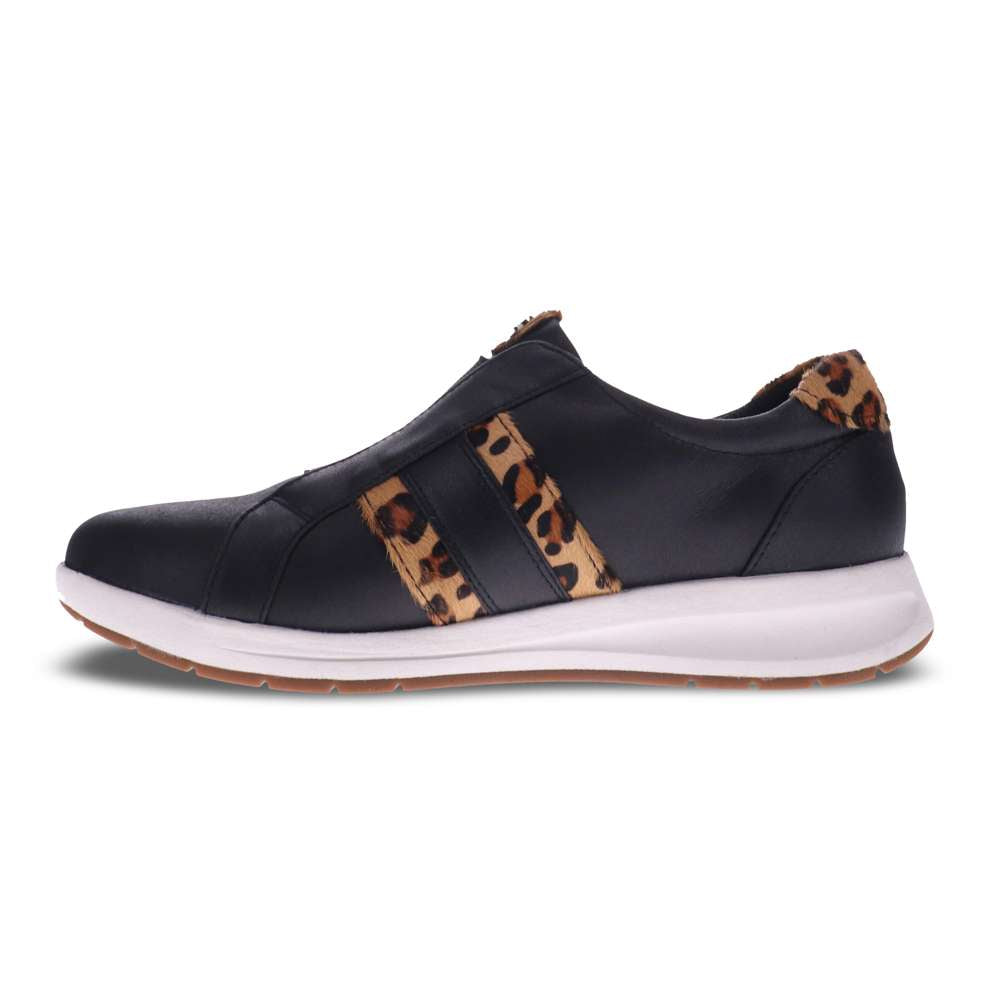 Bruges Slip-On Sneaker - Onyx/Leopard