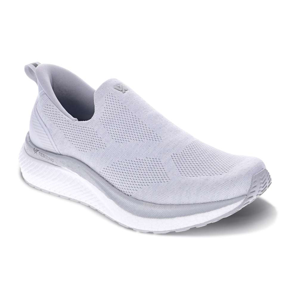 Agility Slip-On Active Sneaker - White/Light Grey