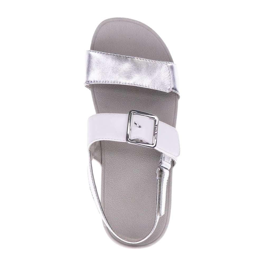 Florini Platform Sandal - White/Silver