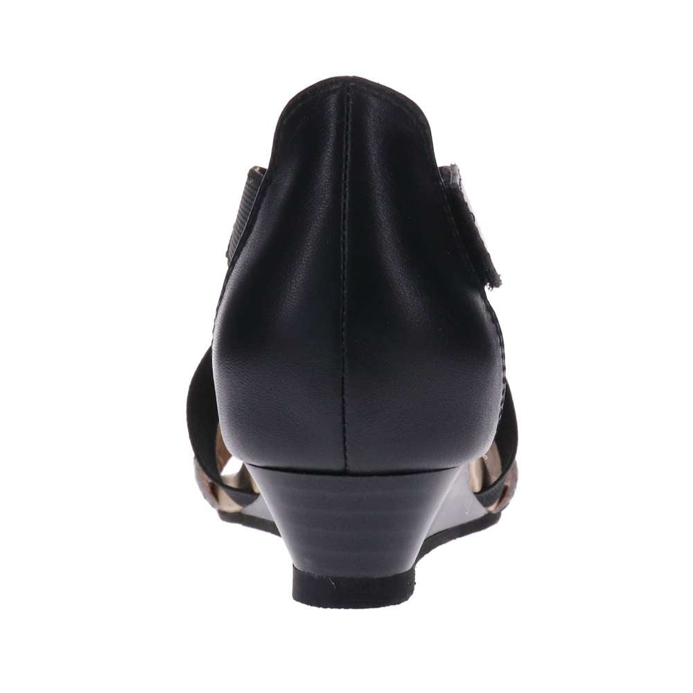 Hydro Wedge Sandal - Black Ocelot