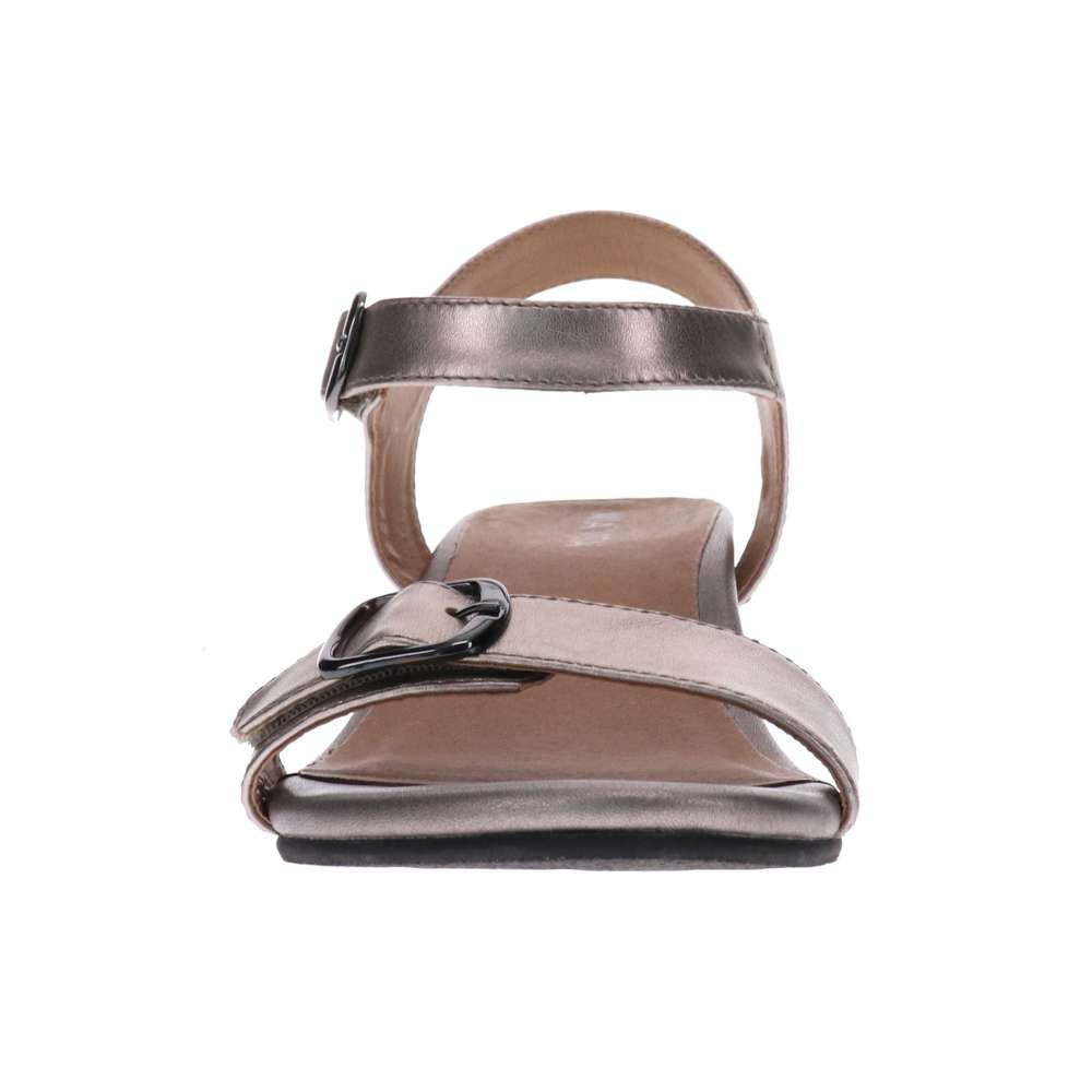 Nadia Wedge Sandal - Pewter