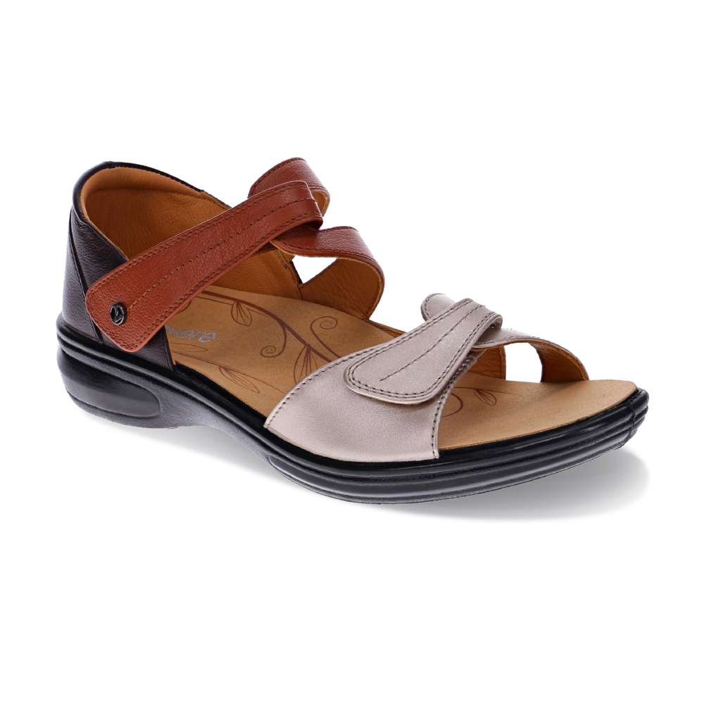 Geneva Sandal - Coffee Metallic