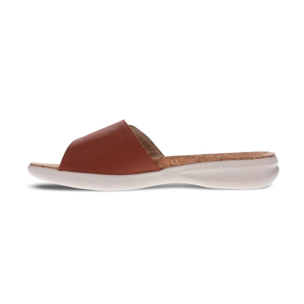 Macau Slide Sandal - Cognac