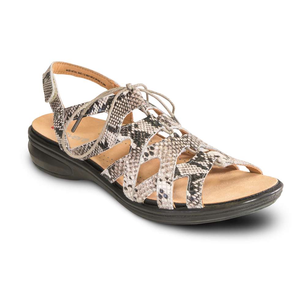 Malibu Ghillie Sandal - Natural Snake