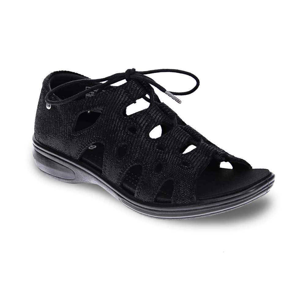 Napier Ghillie Sandal - Black Lizard