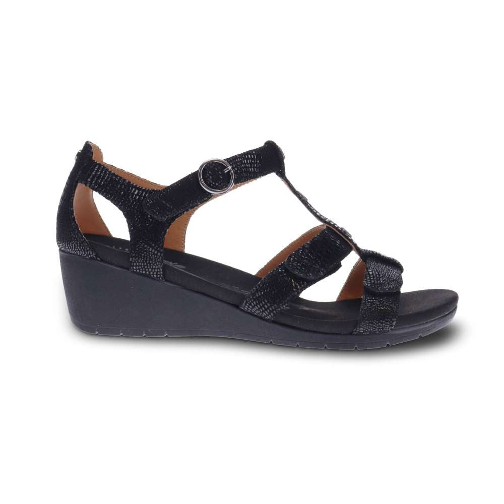Nassau Wedge - Black Lizard