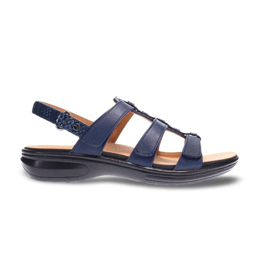 Toledo Backstrap Sandal - Navy Snake/Blue