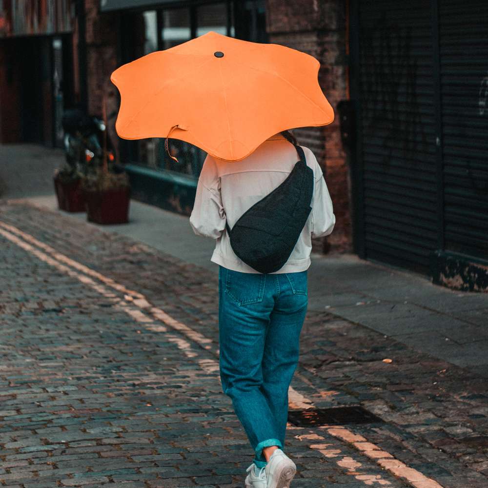 Textured Nylon Backpack - Black