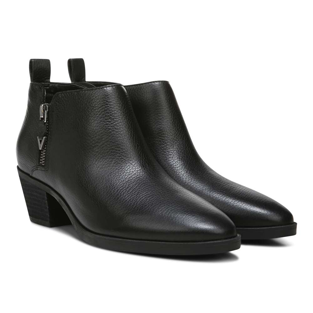 Cecily Ankle Boot - Black Leather