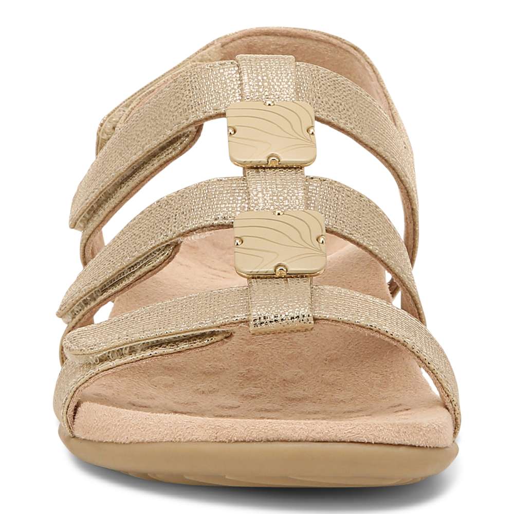 Amber Adjustable Sandal - Gold Metallic