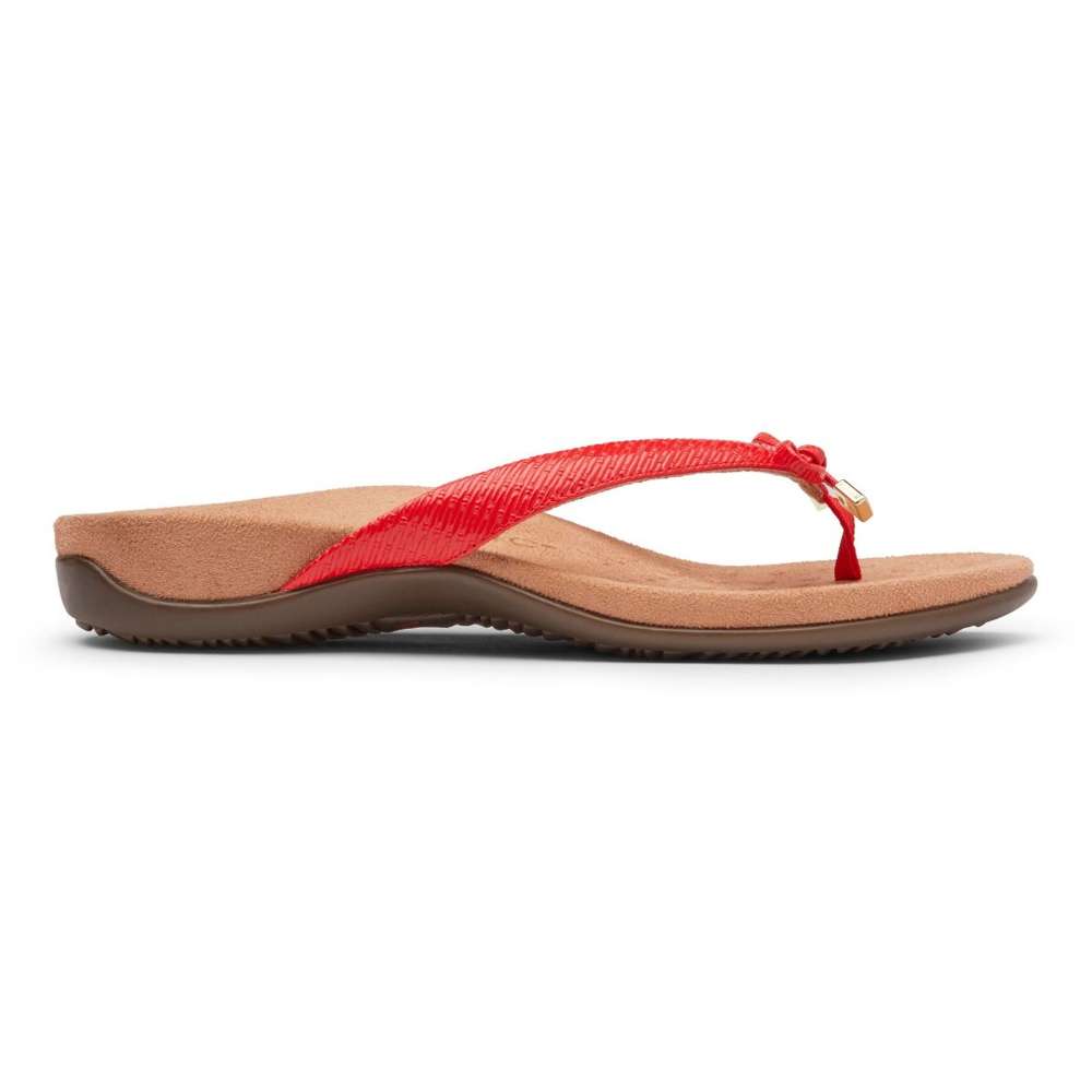 Bella Toe Post Sandal - Cherry Woven