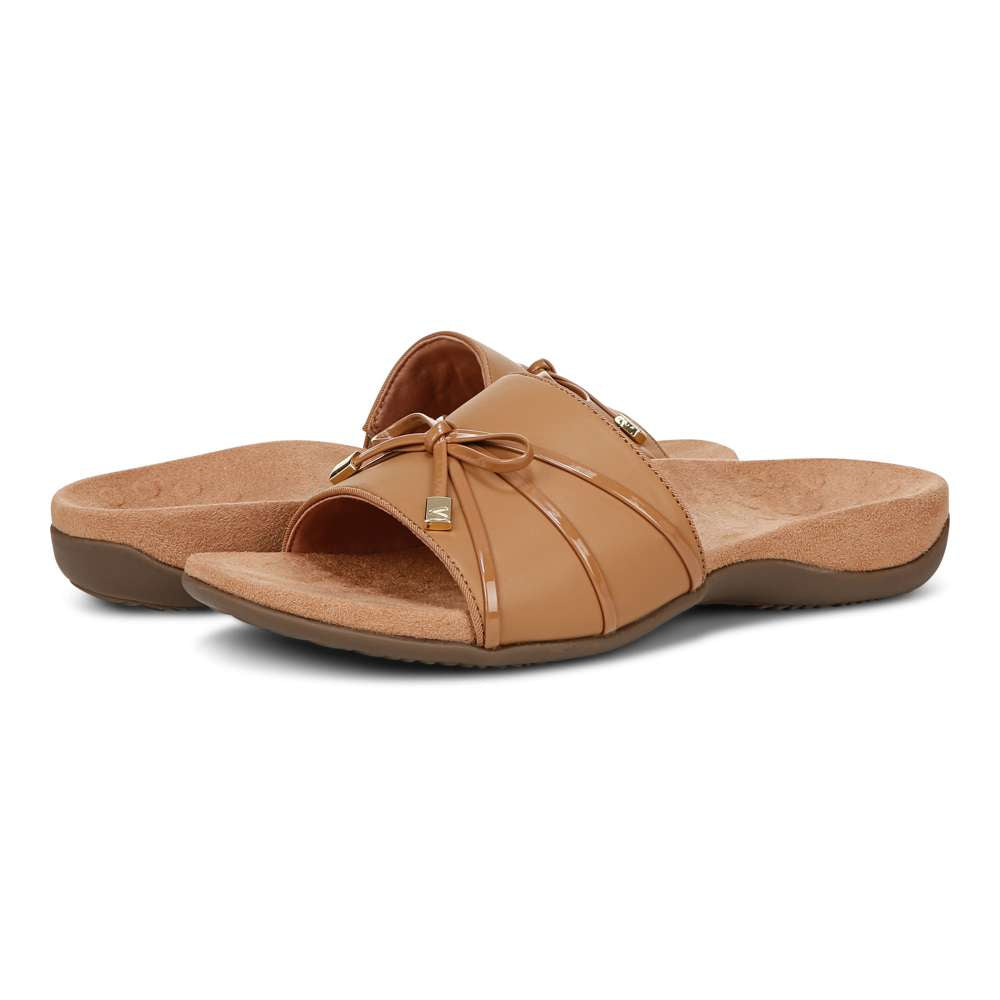 Bella Slide Sandal - Camel