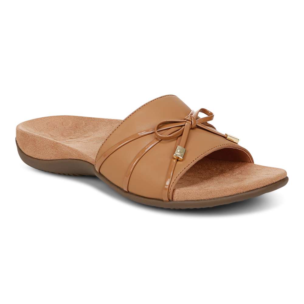 Bella Slide Sandal - Camel
