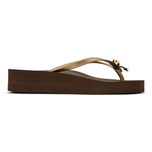 Bondi Wedge Toe Post Sandal - Dark Brown
