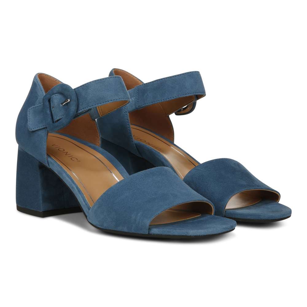 Chardonnay Heeled Sandal - Dark Teal