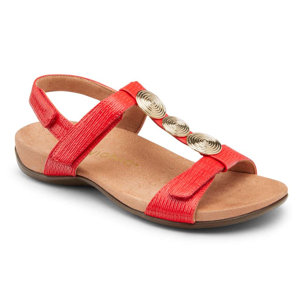 Farra Adjustable Sandal - Cherry Woven