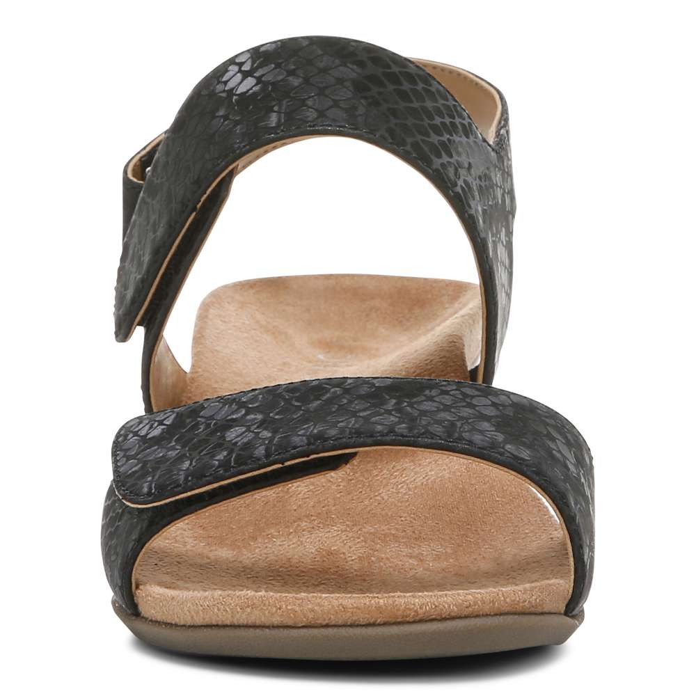 Kanya Wedge Sandal - Black