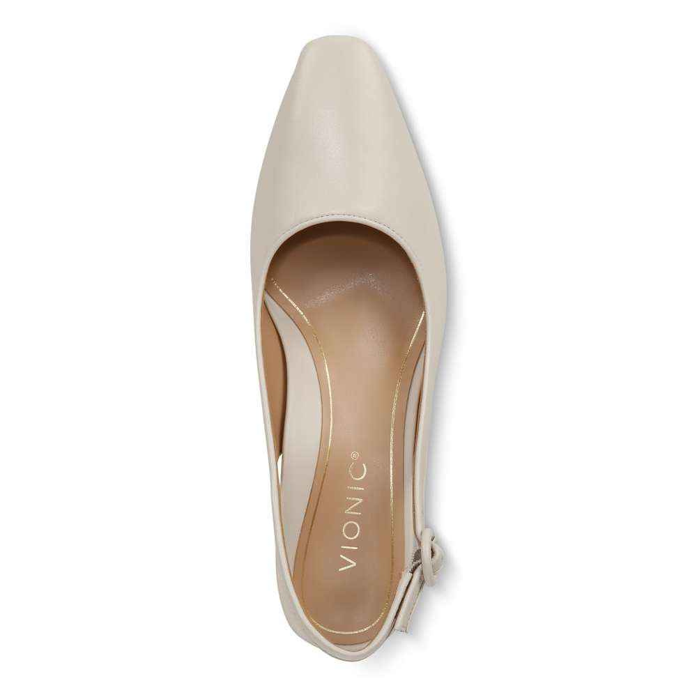 Perris Slingback Heel - Cream