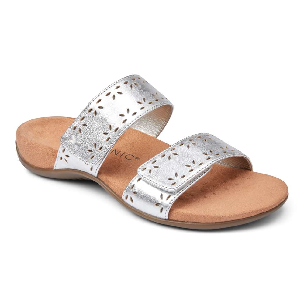 Randi Slide Sandal - Silver