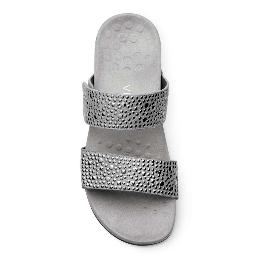 Samoa Slide Sandal - Pewter