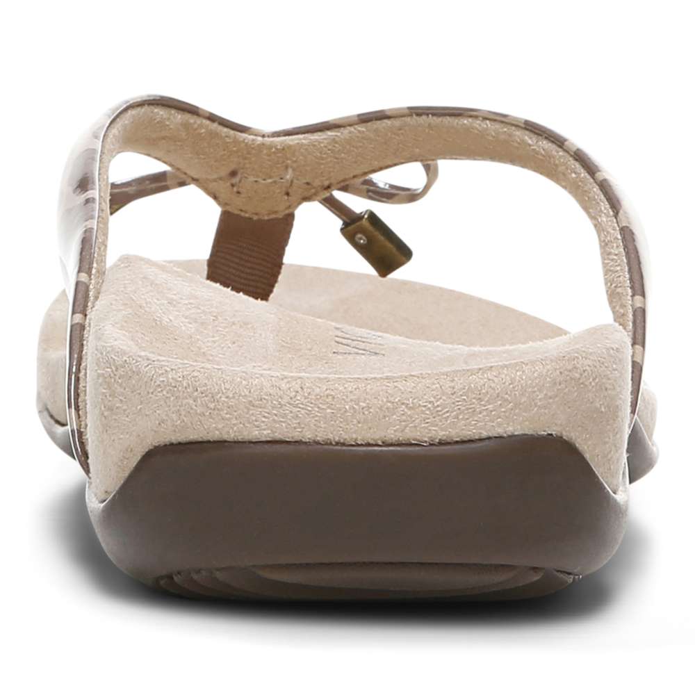 Bella Toe Post Sandal - Brown