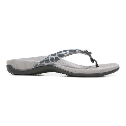 Bella Toe Post Sandal - Dark Grey